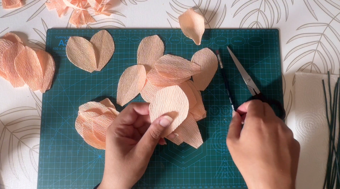 Tutorial - Rose di Carta Crespa