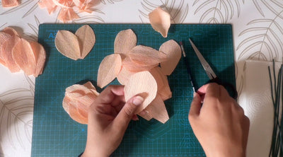 Tutorial + Kit materiale - Rose di Carta Crespa