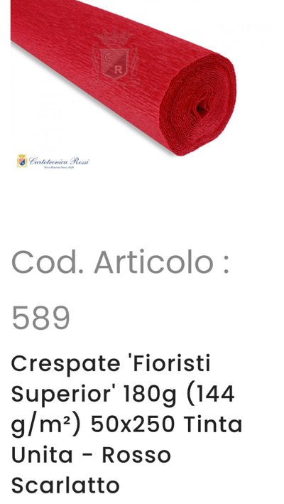 Catalogo Colori - Carta Crespa 180 gr